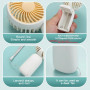 Mini Handheld Fan, Battery Operated, Portable for Summer and Outdoor Use (Batteries Not Included) - Grey