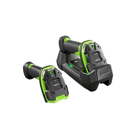 Zebra DS3678-HD Handheld Barcode Scanner Kit - Wireless Connectivity - Industrial Green - 1D, 2D - Imager - Bluetooth