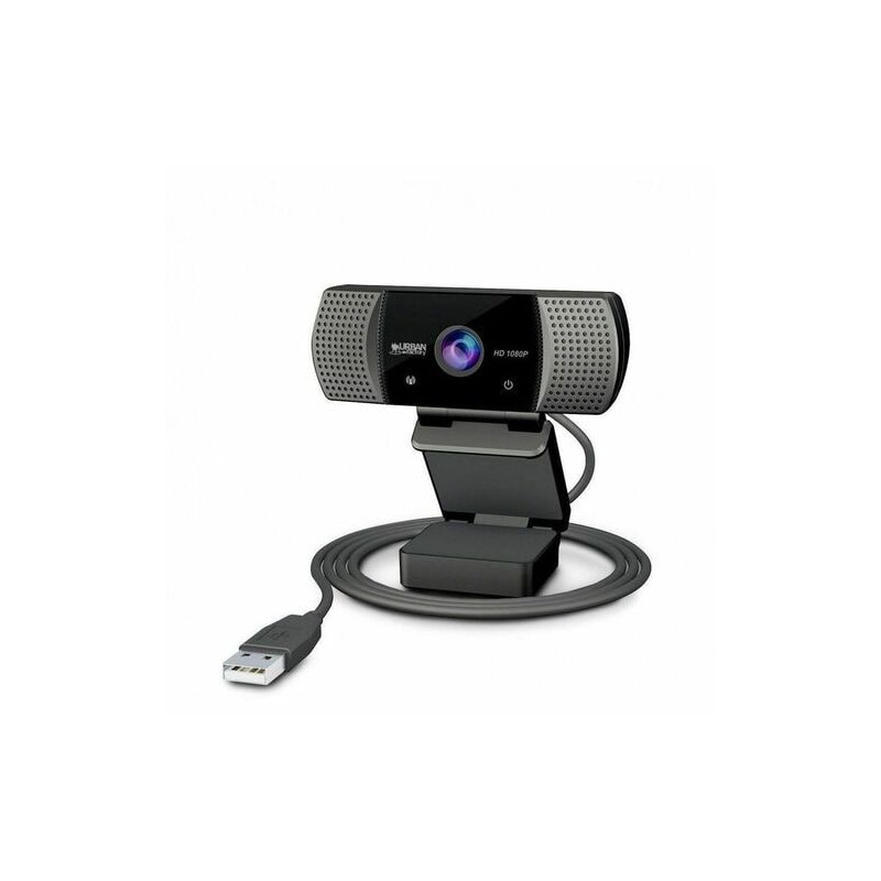Webcam Urban Factory WEBEE - 2 Mégapixels - 30 fps - Noir - USB 3.0 - Full HD - Vidéo 1920 x 1080