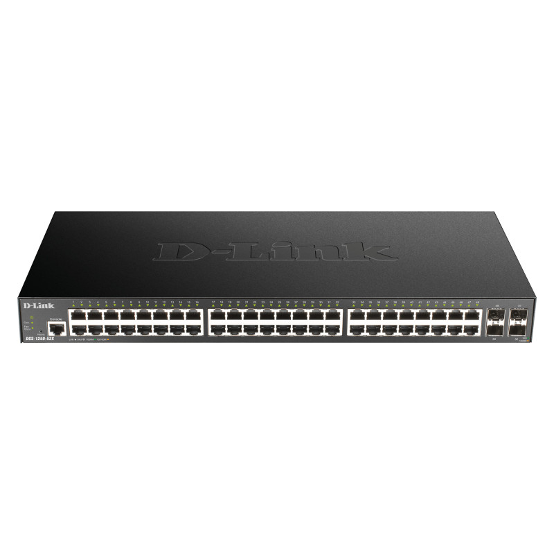 D-Link DGS-1250-52X Managed L3 Gigabit Ethernet (10/100/1000) Black