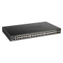 D-Link DGS-1250-52XMP Géré L3 Connexion Ethernet, supportant l'alimentation via ce port (PoE) Noir