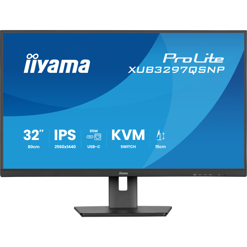 iiyama ProLite XUB3297QSNP-B1 écran plat de PC 81,3 cm (32") 2560 x 1440 pixels 4K Ultra HD LED Noir
