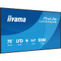 iiyama LH7575UHS-B2AG Écran d'affichage dynamique Écran plat de signalisation numérique 190,5 cm (75") LCD Wifi 500 cd/m² 4K