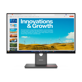 Lenovo ThinkVision P24QD-40 écran plat de PC 60,5 cm (23.8") 2560 x 1440 pixels Quad HD LCD Noir