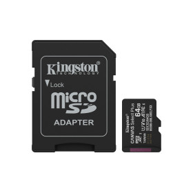 Kingston Technology 64GB microSDXC Canvas Select Plus Gen3 100MB/s A1 (Adaptateur SD inclus)