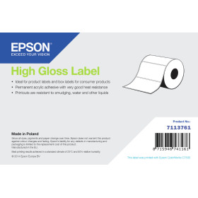 Epson High Gloss Label - Continuous Roll: 102mm x 33m
