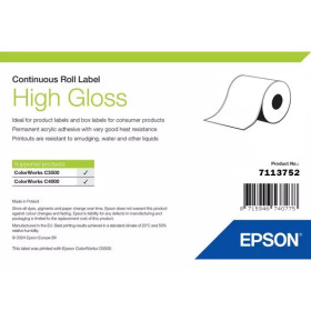 Epson High Gloss Label - Continuous Roll: 102mm x 33m