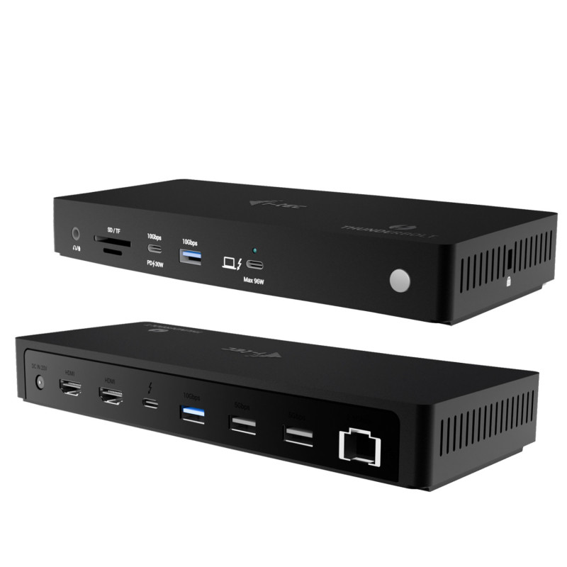 i-tec TB4TRIPLEDOCKPD laptop dock/port replicator Wired Thunderbolt 4 Black