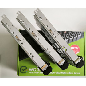 WORKDONE Pack 3u. - Plateau Caddy HDD 3.5" - Compatibles avec serveurs Dell PowerEdge (Lot de 3)
