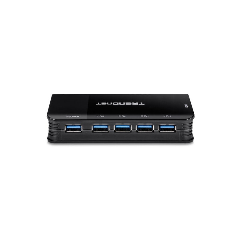 TRENDnet TK-U404 USB Switch - External - 4 Total USB Ports - 4 USB 3.1 Port(s) - PC, Mac