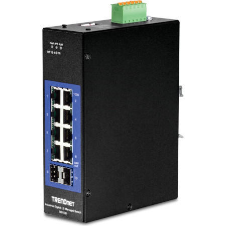 TRENDnet TI-G102I 10-Port Managed Ethernet Switch - Gigabit Ethernet - 1000Base-T, 100/1000Base-FX