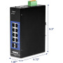 TRENDnet TI-G102I 10-Port Managed Ethernet Switch - Gigabit Ethernet - 1000Base-T, 100/1000Base-FX