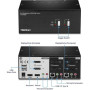 TRENDnet TK-240DP KVM Switch Box - TAA Compliant - 2 Computers - 1 Local User - 3840 x 2160 - 2 - 6 x USB - 6 x DisplayPort - De