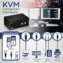 TRENDnet TK-240DP KVM Switch Box - TAA Compliant - 2 Computers - 1 Local User - 3840 x 2160 - 2 - 6 x USB - 6 x DisplayPort - De