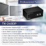 TRENDnet TK-240DP KVM Switch Box - TAA Compliant - 2 Computers - 1 Local User - 3840 x 2160 - 2 - 6 x USB - 6 x DisplayPort - De