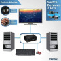 TRENDnet TK-240DP KVM Switch Box - TAA Compliant - 2 Computers - 1 Local User - 3840 x 2160 - 2 - 6 x USB - 6 x DisplayPort - De
