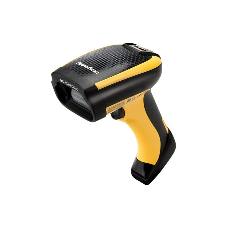 Datalogic PowerScan PD9130 Handheld Barcode Scanner - Cable Connectivity - Yellow - 1D - Imager - USB
