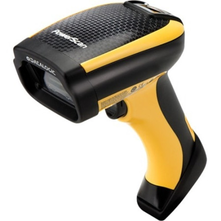 Datalogic PowerScan PD9130 Handheld Barcode Scanner - Cable Connectivity - Yellow - 1D - Imager - USB
