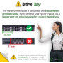 WORKDONE Pack 3u. - Plateau Caddy HDD 3.5" - Compatibles avec serveurs Dell PowerEdge (Lot de 3)