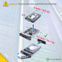 WORKDONE Pack 3u. - Plateau Caddy HDD 3.5" - Compatibles avec serveurs Dell PowerEdge (Lot de 3)
