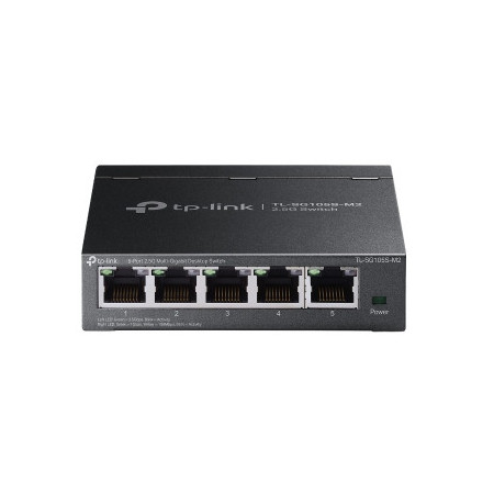 TP-Link TL-SG105S-M2 commutateur réseau Géré 2.5G Ethernet (100/1000/2500) Noir