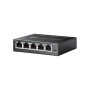 TP-Link TL-SG105S-M2 commutateur réseau Géré 2.5G Ethernet (100/1000/2500) Noir