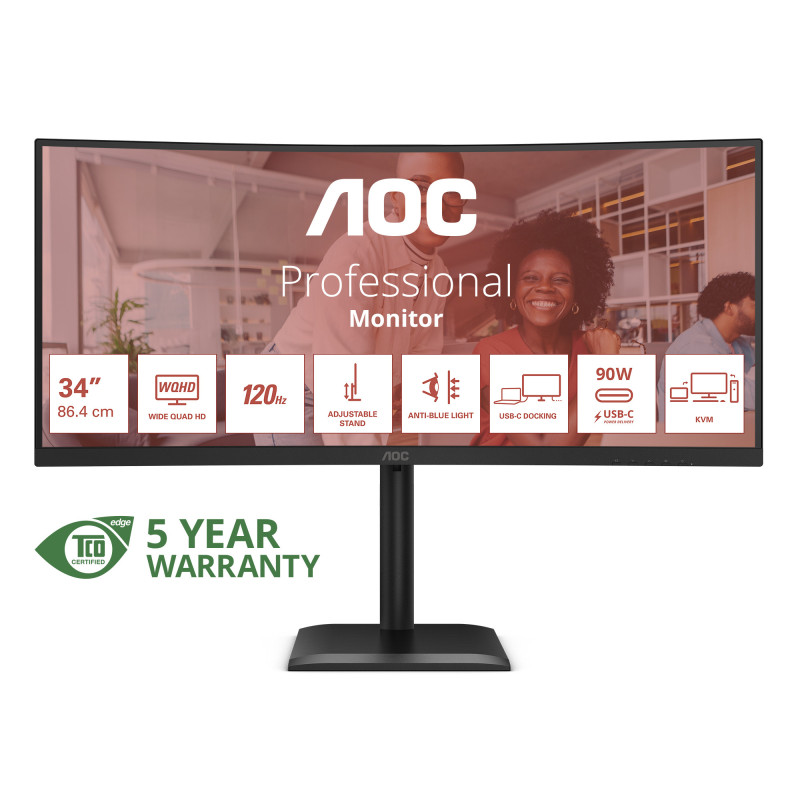 AOC CU34E4CV computer monitor