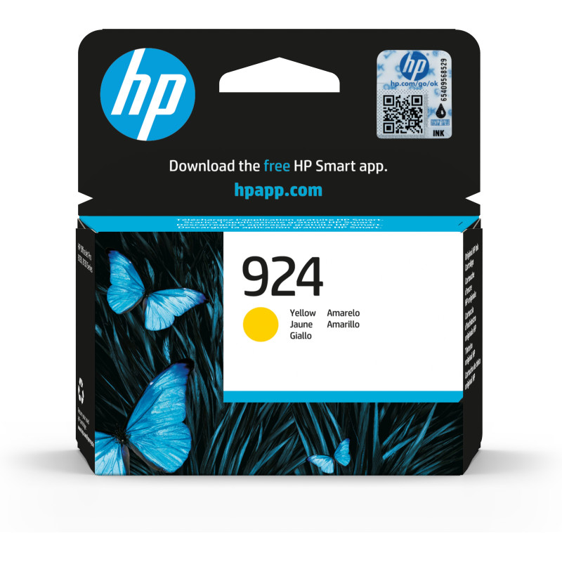 Original HP 924 Inkjet Cartridge - Yellow