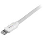 2M LONG WHITE APPLE 8-PIN