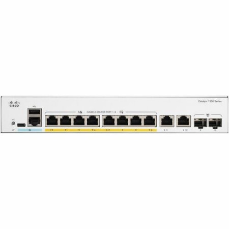Cisco Catalyst 1300 C1300-8P-E-2G 8 Ports Manageable Ethernet Switch