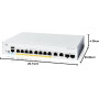 Cisco Catalyst 1200 C1200-8FP-2G 10 Ports Manageable Ethernet Switch