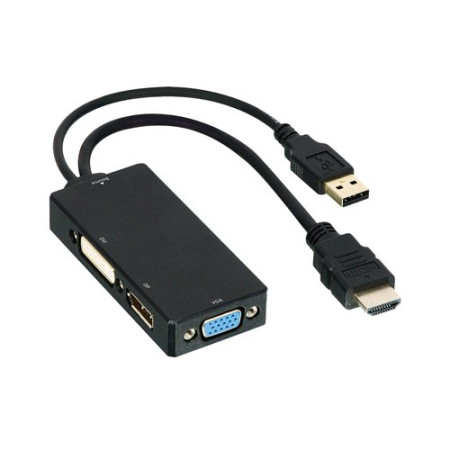 HDMI Male to DVI / VGA / DisplayPort Female Adapter
