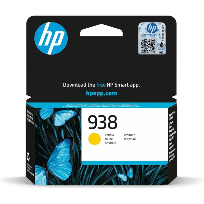 HP 938 Original Inkjet Ink Cartridge - Yellow Pack