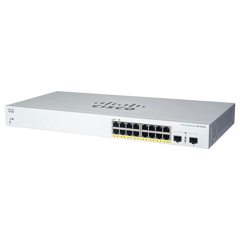 Cisco Business 220 CBS220-16P-2G 16 Ports Manageable Ethernet Switch