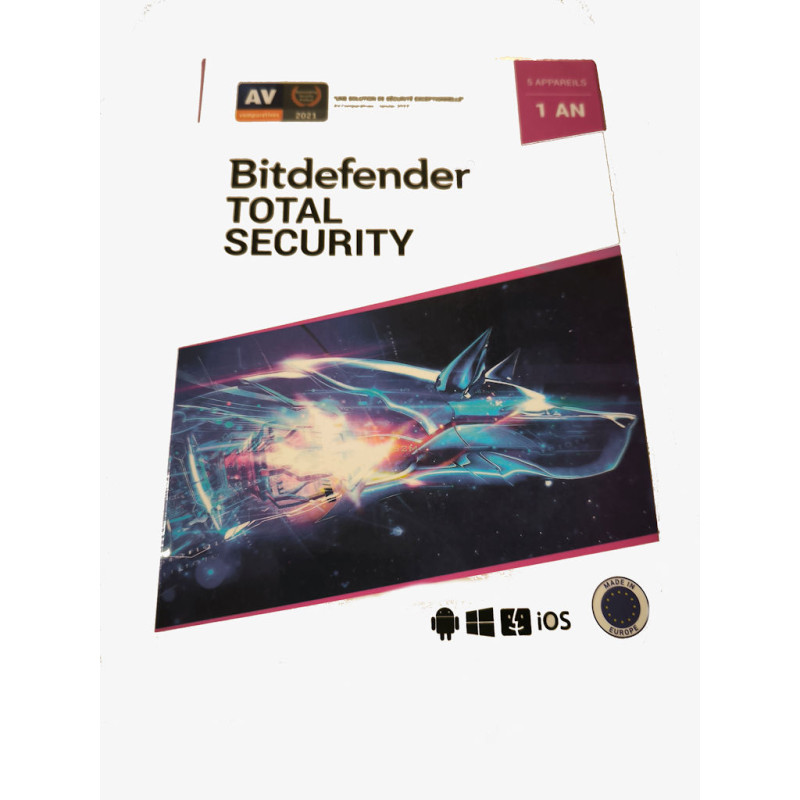 Bitdefender Total Security - 5 appareils - 1 an