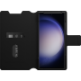 OtterBox Strada Via Carrying Case (Folio) Samsung Galaxy S23 Ultra Smartphone - Black Night