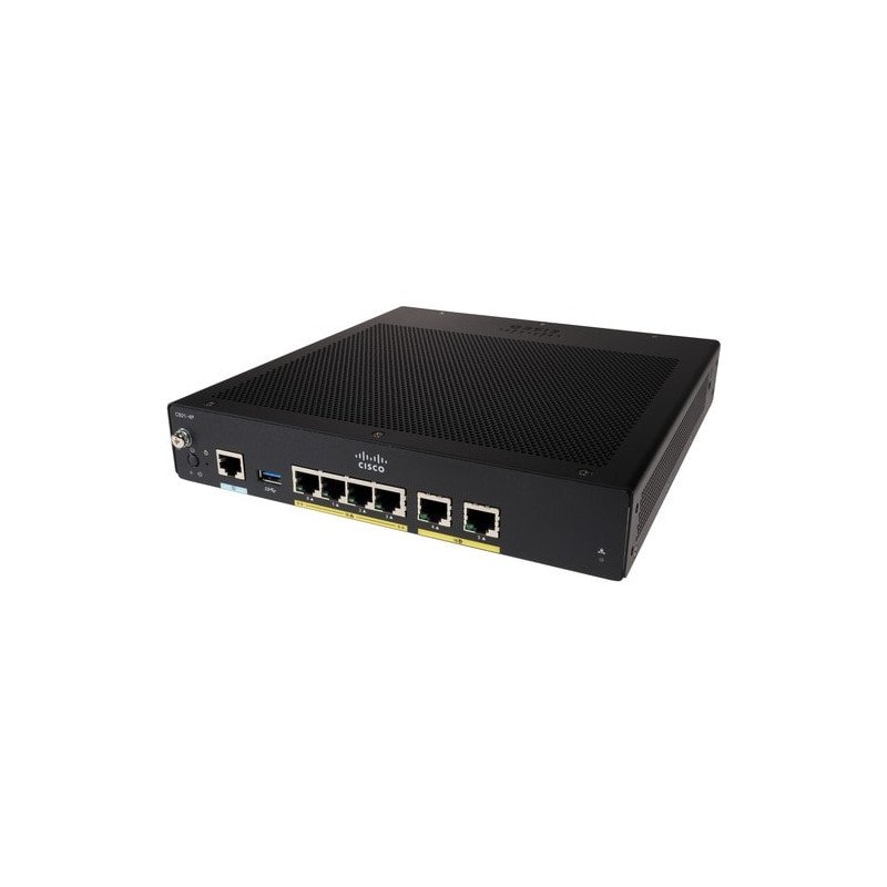 Cisco 900 C921-4P Router - 6 Ports