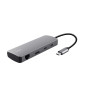 Trust 25672 interface hub USB Type-C Gray
