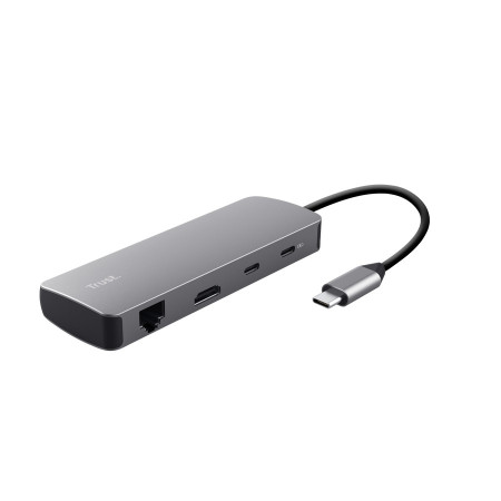 Trust 25672 interface hub USB Type-C Gray