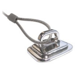 Mobilis Anchor Point for Computer Security Cable - Stainless Steel - Black