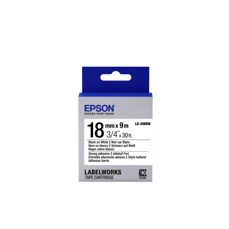 Epson LK-5WBW label-making tape Black on white