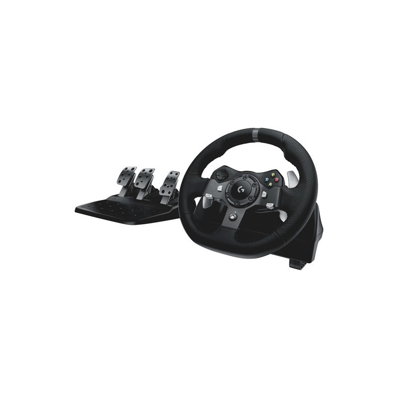 Logitech Driving Force G920 Gaming Pedal/Steering Wheel - Cable - USB - Xbox One, PC