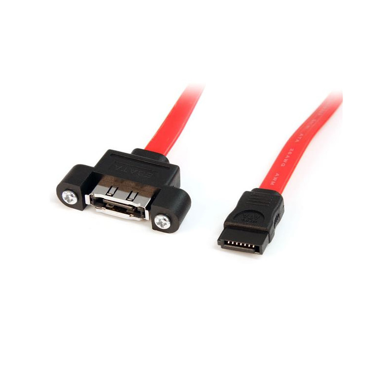 StarTech.com Câble eSATA à montage sur panneau 30 cm - F/M