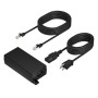 Poly PoE++ 65W 2.5G Adapter with 3.66m CAT6A Cable and Power Cord adaptateur de puissance & onduleur Intérieure Noir