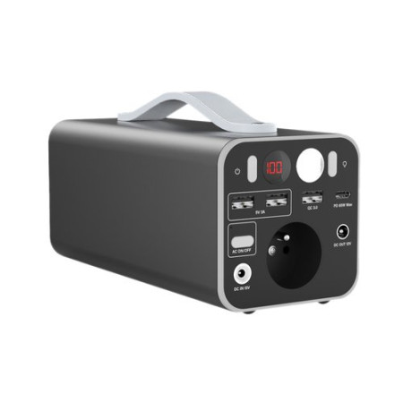 156Wh (42000mAh) charging station with 220V socket and USB-C / USB-A