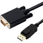 Câble Adaptateur DisplayPort Mâle vers VGA Mâle - 2m