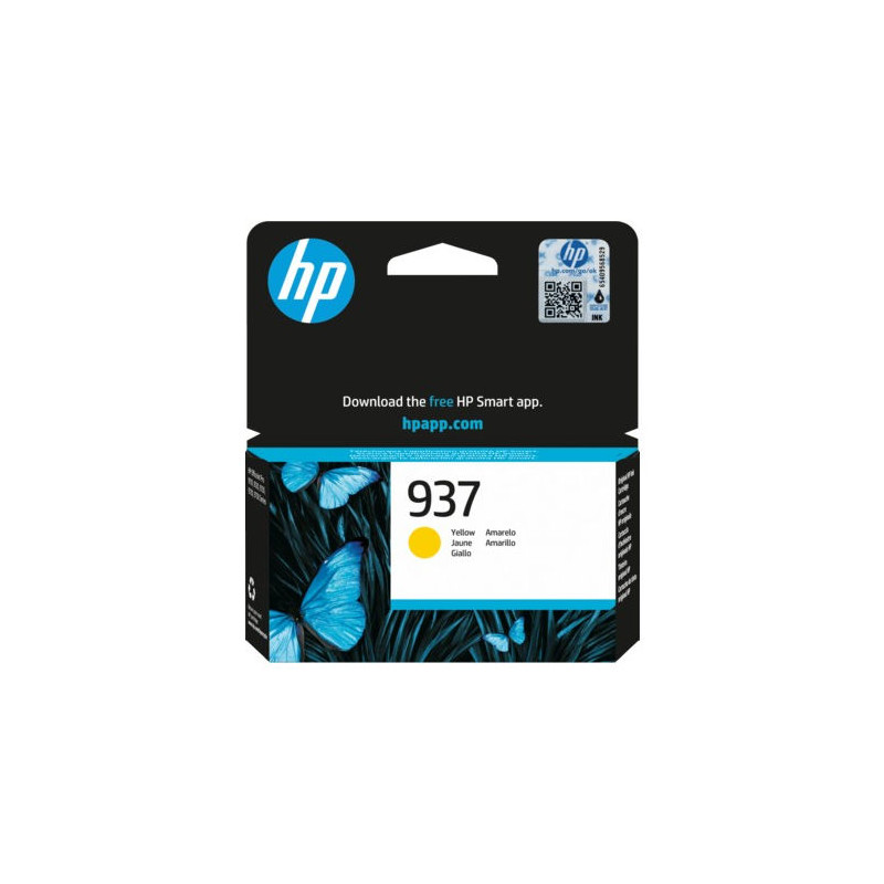Original HP 937 Inkjet Cartridge - Yellow - Blister Pack