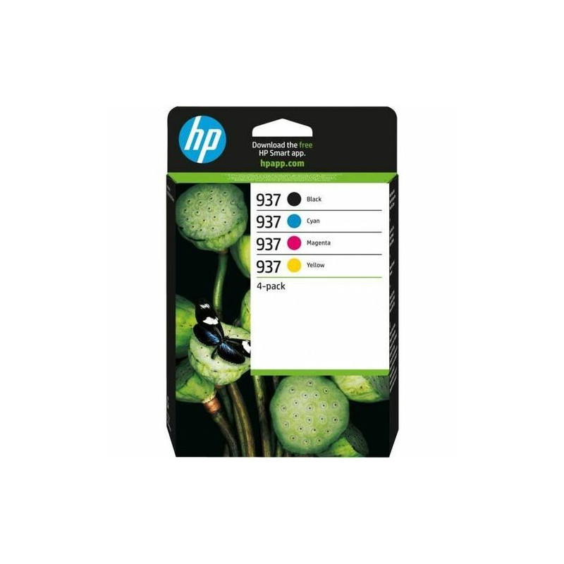Cartouche jet d'encre D'origine HP 937 Jet d'encre - CMYK - Combo pack