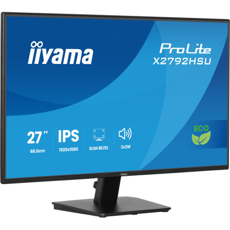 iiyama ProLite X2792HSU-B1 écran plat de PC 68,6 cm (27") 1920 x 1080 pixels Full HD LED Noir