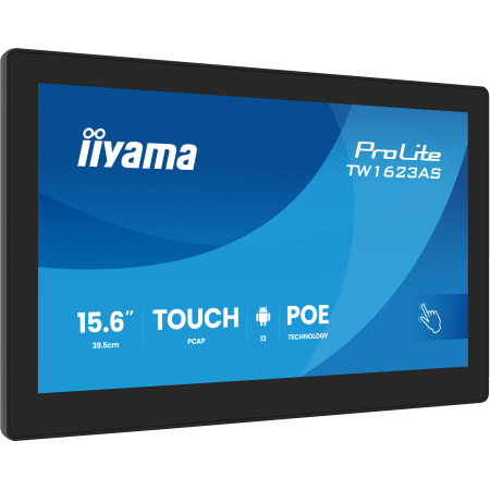 iiyama TW1623AS-B3P Écran d'affichage dynamique Écran plat interactif 39,6 cm (15.6") LED Wifi 450 cd/m² Full HD Noir Écran